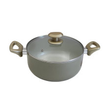 Proveedor de Amazon Ceramic Nonstick Stock Pot Inducción Inferior 12qt